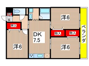 シティガーデン五軒家の物件間取画像